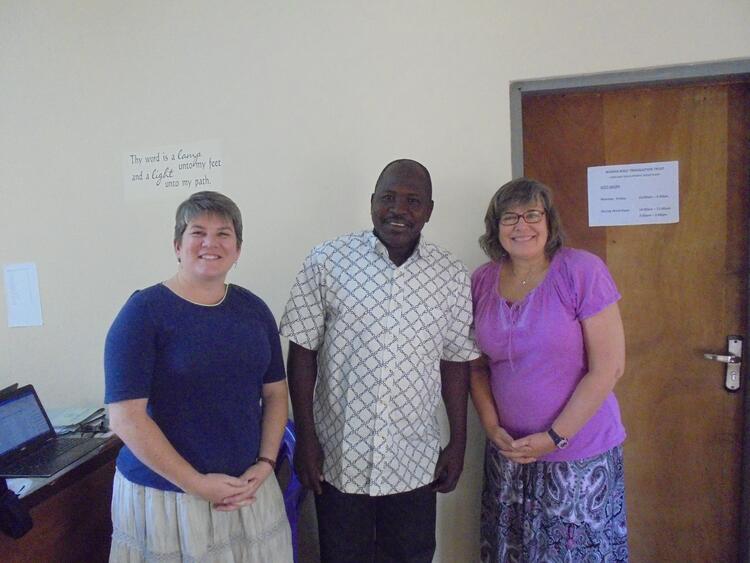 From right is Darcie, Rev, Sikabiya in the middle